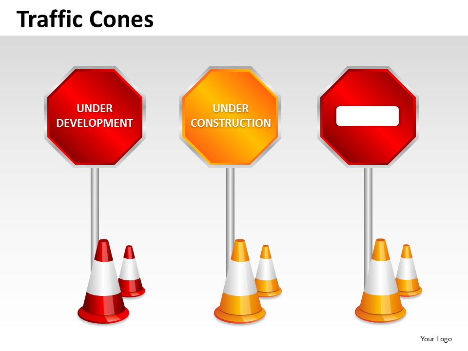 Diagrama de Consultoria Diagrama do Ciclo de Negócios dos Cones de Trânsito
