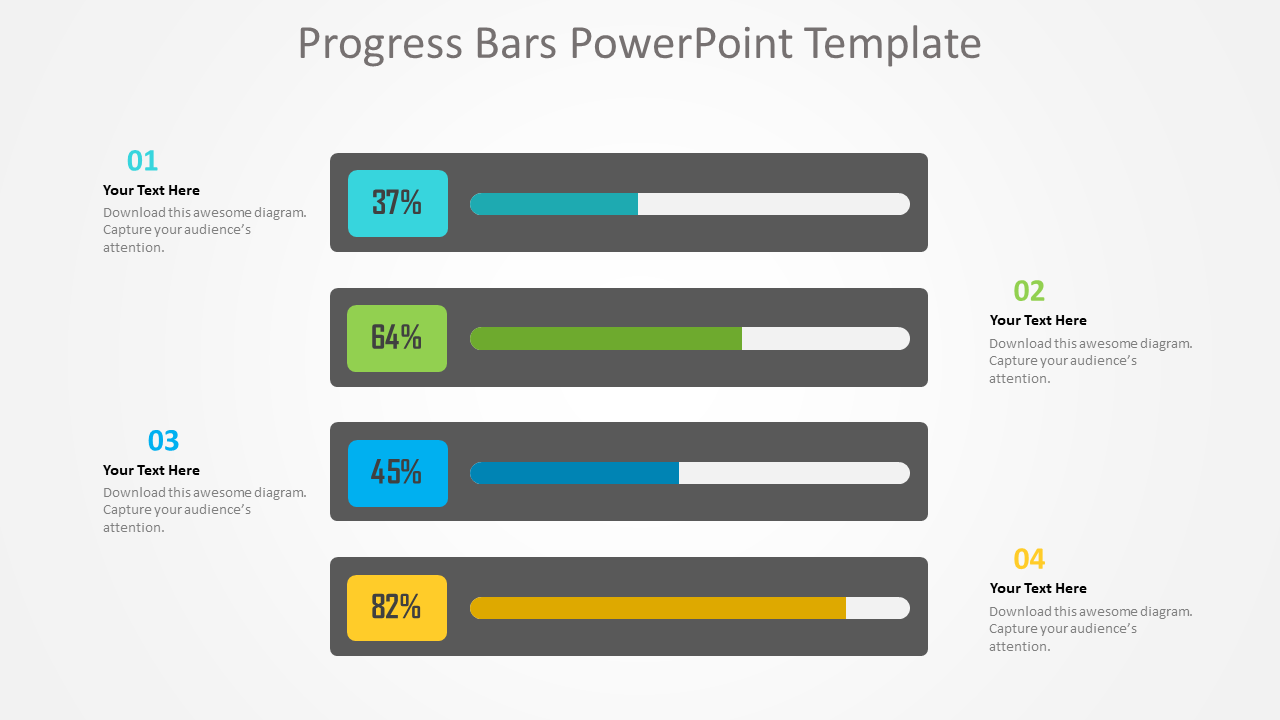 Progress Bars PowerPoint Template