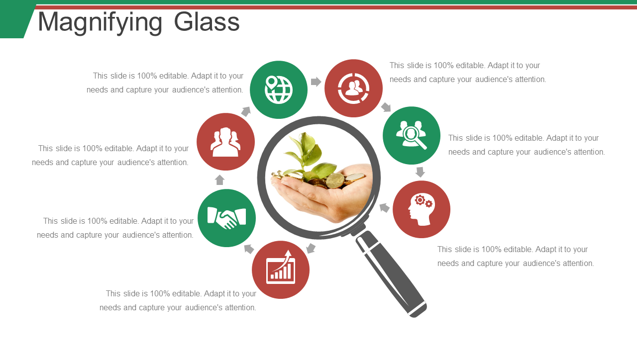 Magnifying Glass PPT PowerPoint Presentation Slides Portrait