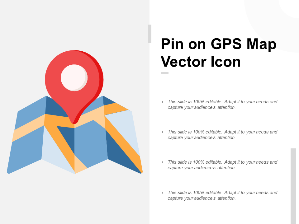 Pin On GPS Map Vector Icon PPT PowerPoint Presentation Visual Aids Show