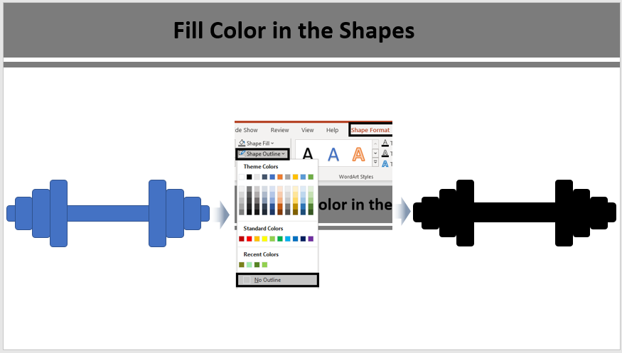 Strength Icon- Fill Color in the Shapes Strength Icon- Fill Color in the Shapes