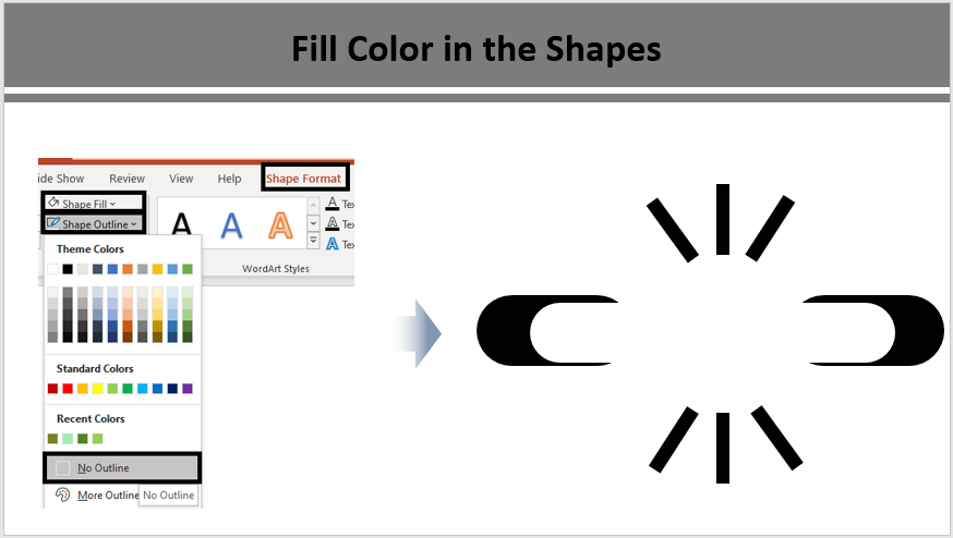 Weakness Icon- Fill Color in the Shapes