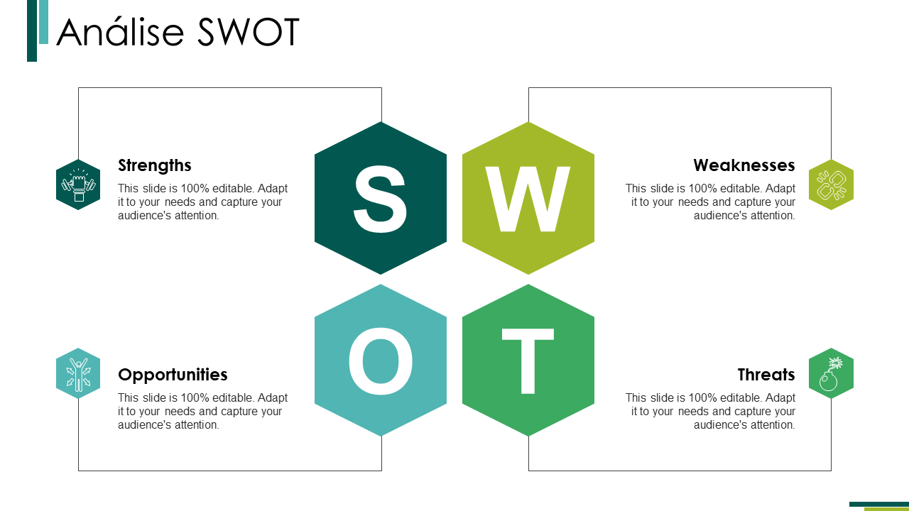 Análise Swot Ppt PowerPoint Apresentação Idéias Projetos Wd
