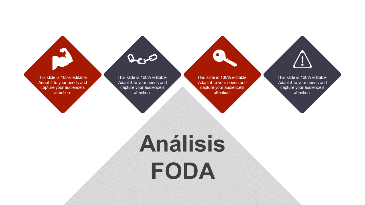 Análisis FODA Ppt PowerPoint Presentación Infografía Esquema Wd 3